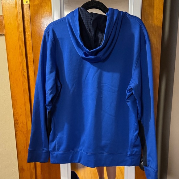 Nike Royal Blue Hoodie with Metallic Logo - Picture 5 of 6